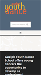 Mobile Screenshot of guelphyouthdance.ca